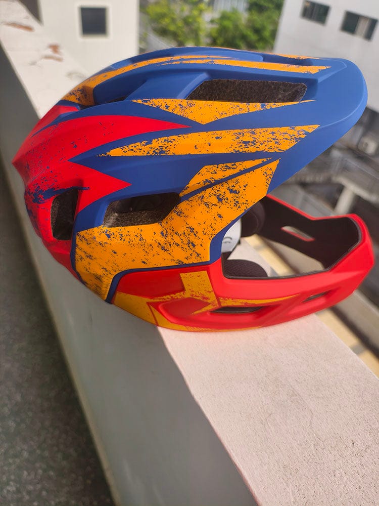 Customer photo review of Youth Dirt 2-in-1 Full-Face Bike Helmet | Bicycle Helmet For Children