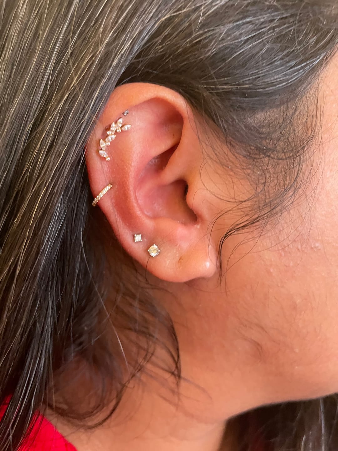 Customer photo review of Eternity Pavé Clicker Gold