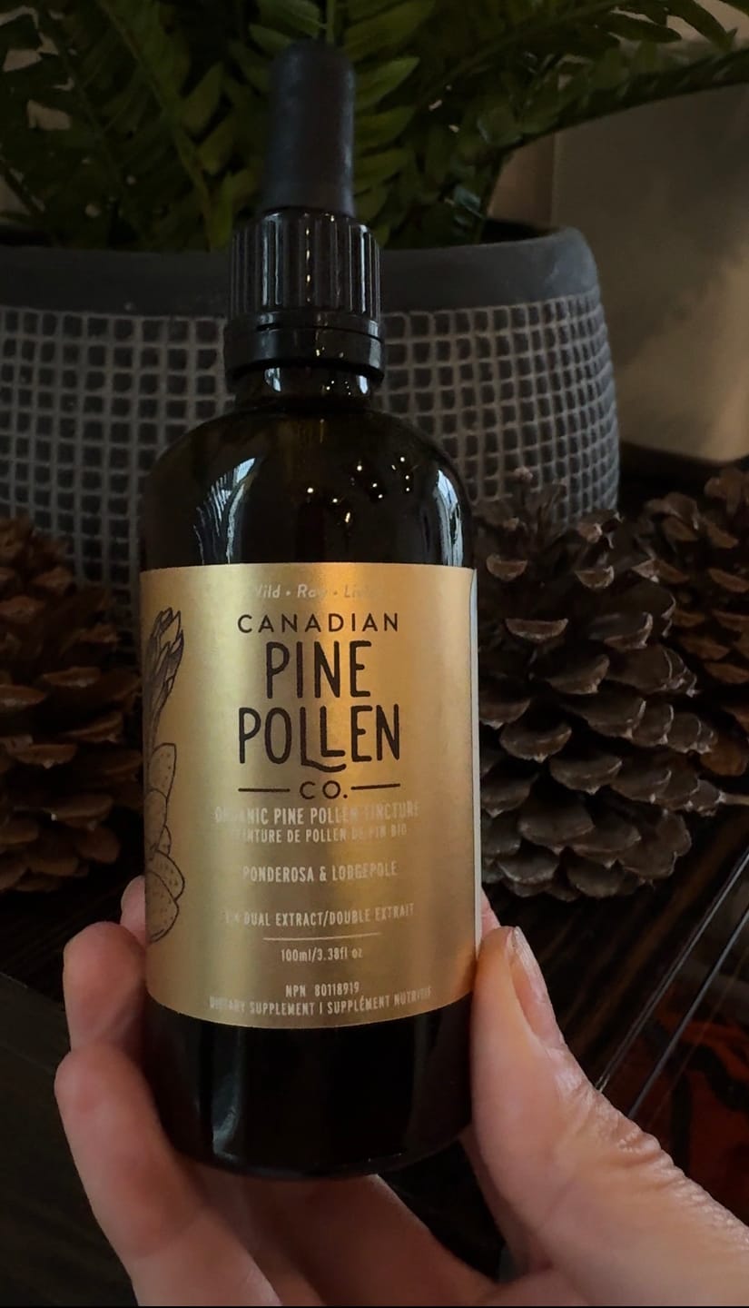 Customer photo review of Certified Organic Pine Pollen Extract - Wildcrafted and Standardized Potency