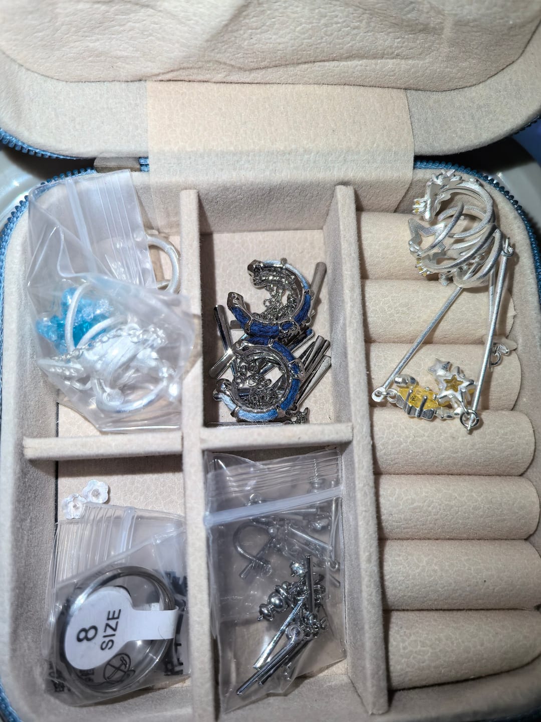 Customer photo review of "WISHING STAR" Platinum Plated Wishing Bottle Dangle Earrings
