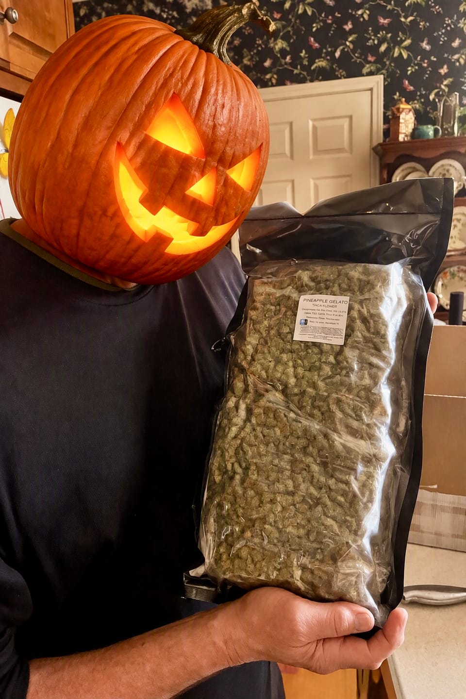 Customer photo review of Pineapple Gelato (Indoor Smalls) – Bulk THCA Flower 1 lb