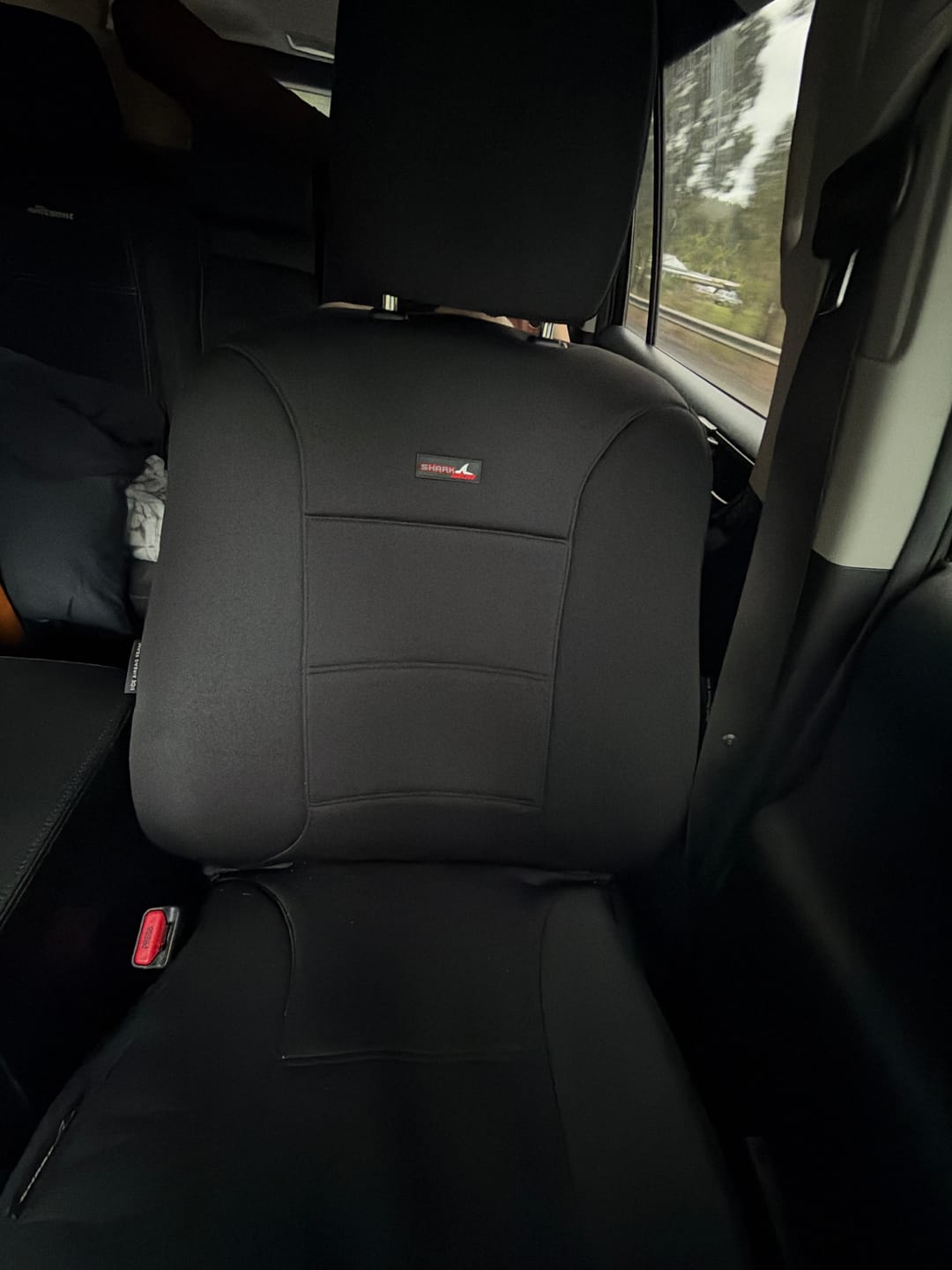 Customer photo review of Sharkskin Plus Front Seat Covers For Toyota Prado (Nov/2009-2021)