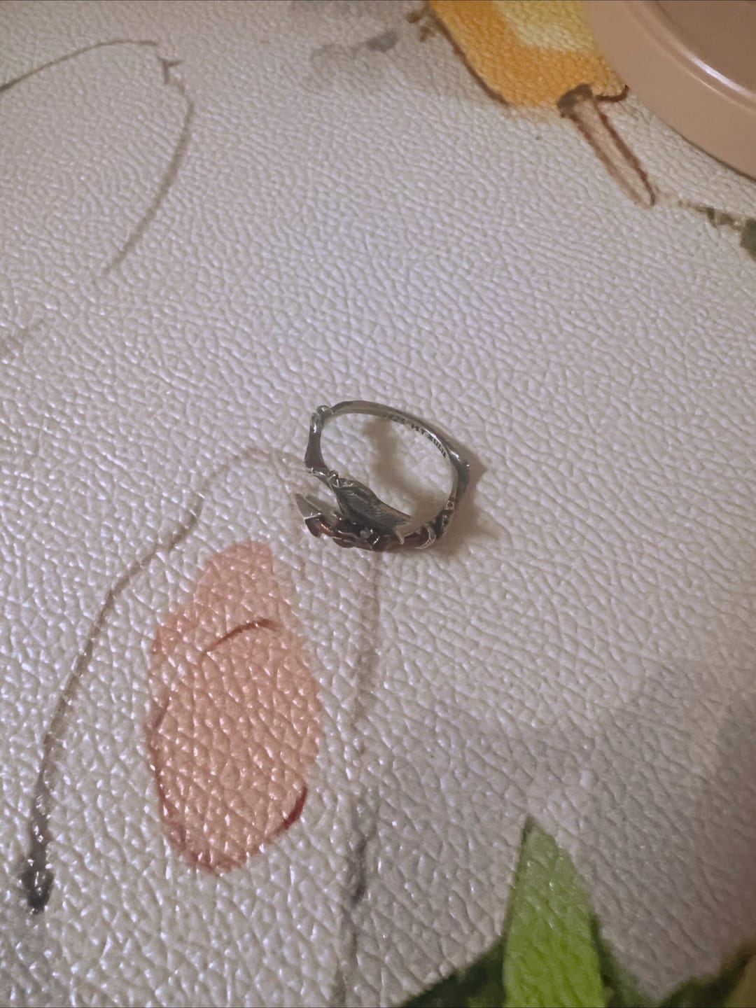 Customer photo review of "TWILIGHT ROSE" 925 Sterling Silver Gothic Rose and Arrow Adjustable Open Ring