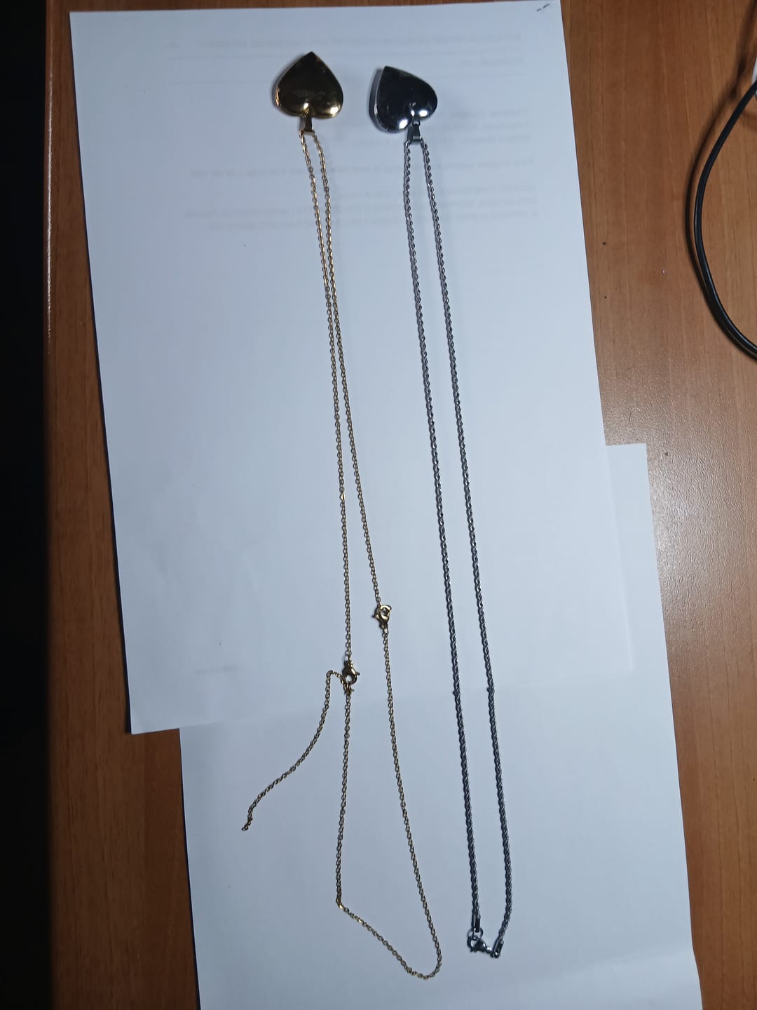 Customer photo review of Collana Doppio Cuore Con Foto