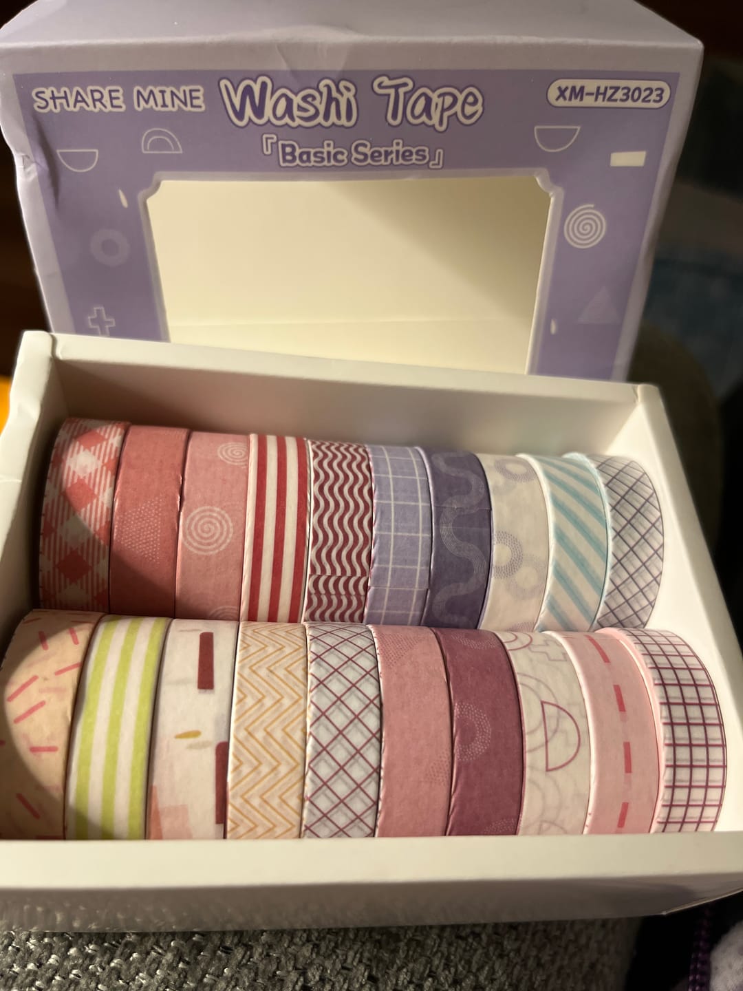 Customer photo review of Modern Art Journaling Masking Tape 20-Roll Set