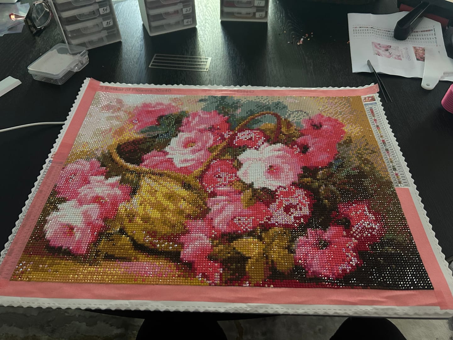 Customer photo review of Basket of Flowers