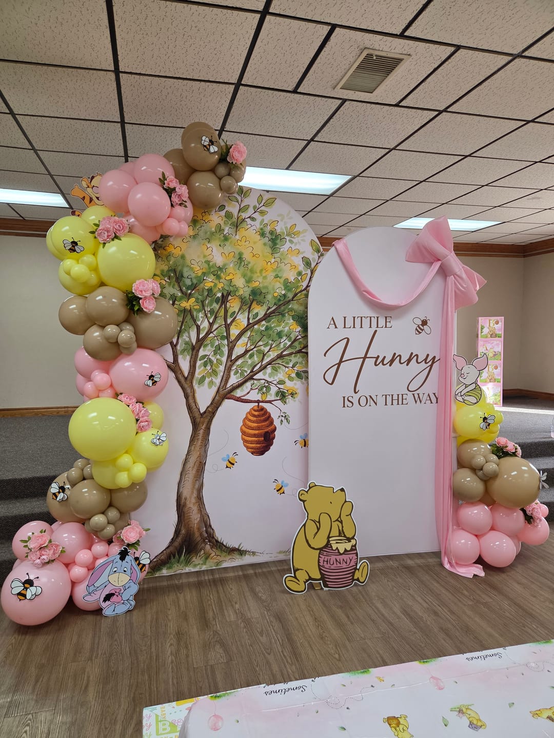 Customer photo review of Customization Birthday Wedding Baby Shower Bridal Decade Party Arch Backdrop Wall Cloth Cover