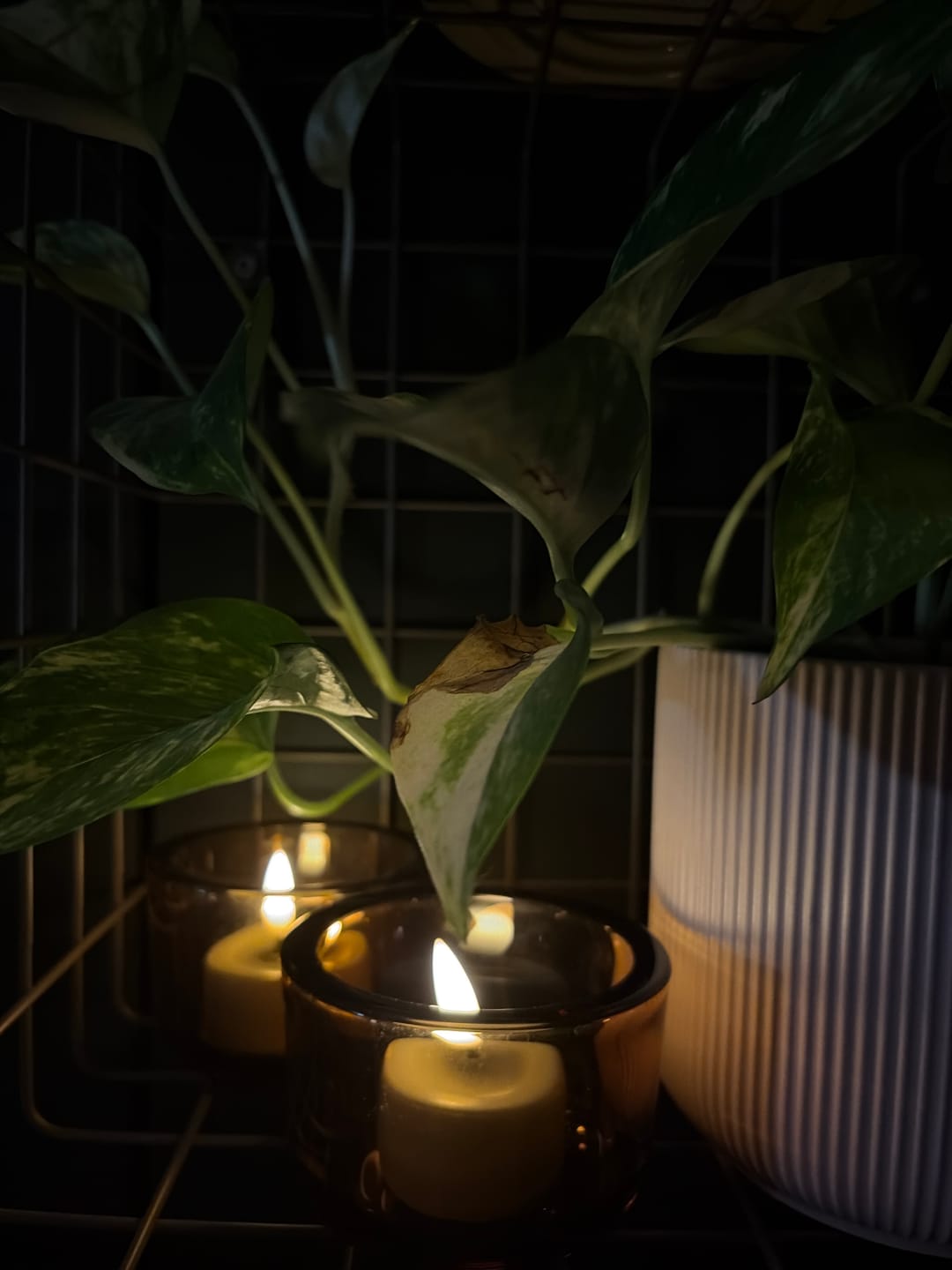 Customer photo review of LED Fyrfadslys 2 stk. Sand