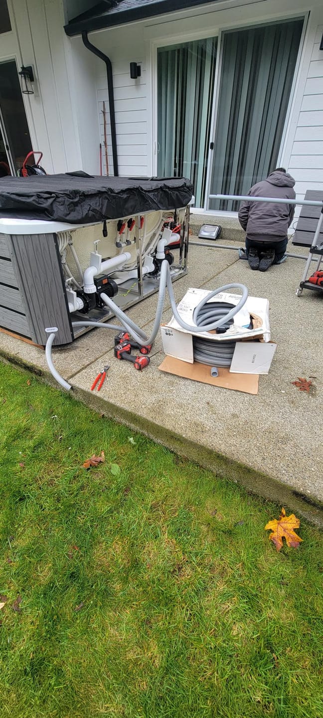 Customer photo review of Comfort Hot Tub 834