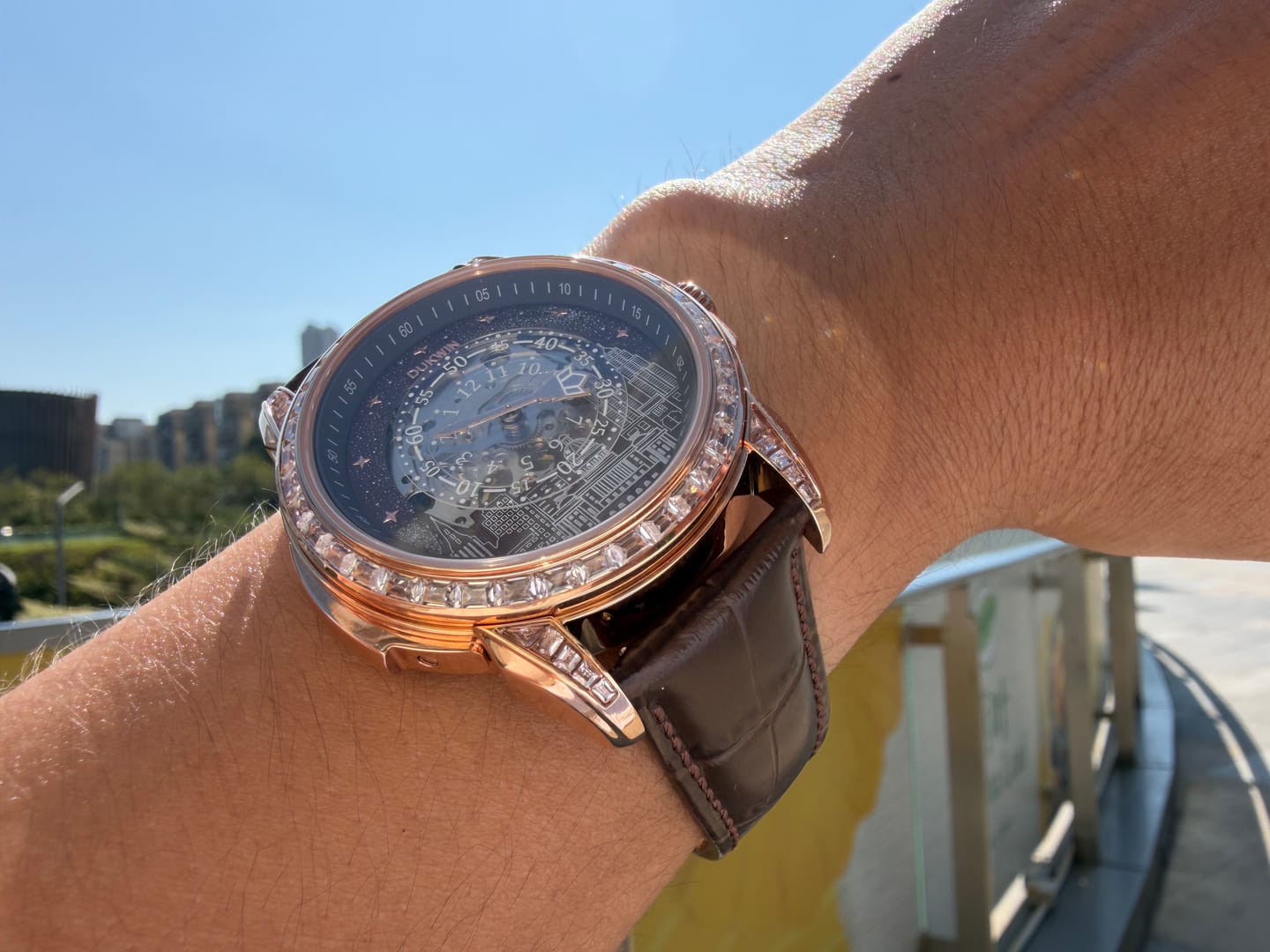 Customer photo review of Aetheris Civitas - Automatic Mechanical 82S0 Men’s Watch City Skyline Art Dial l Bonus Precision Winder Included