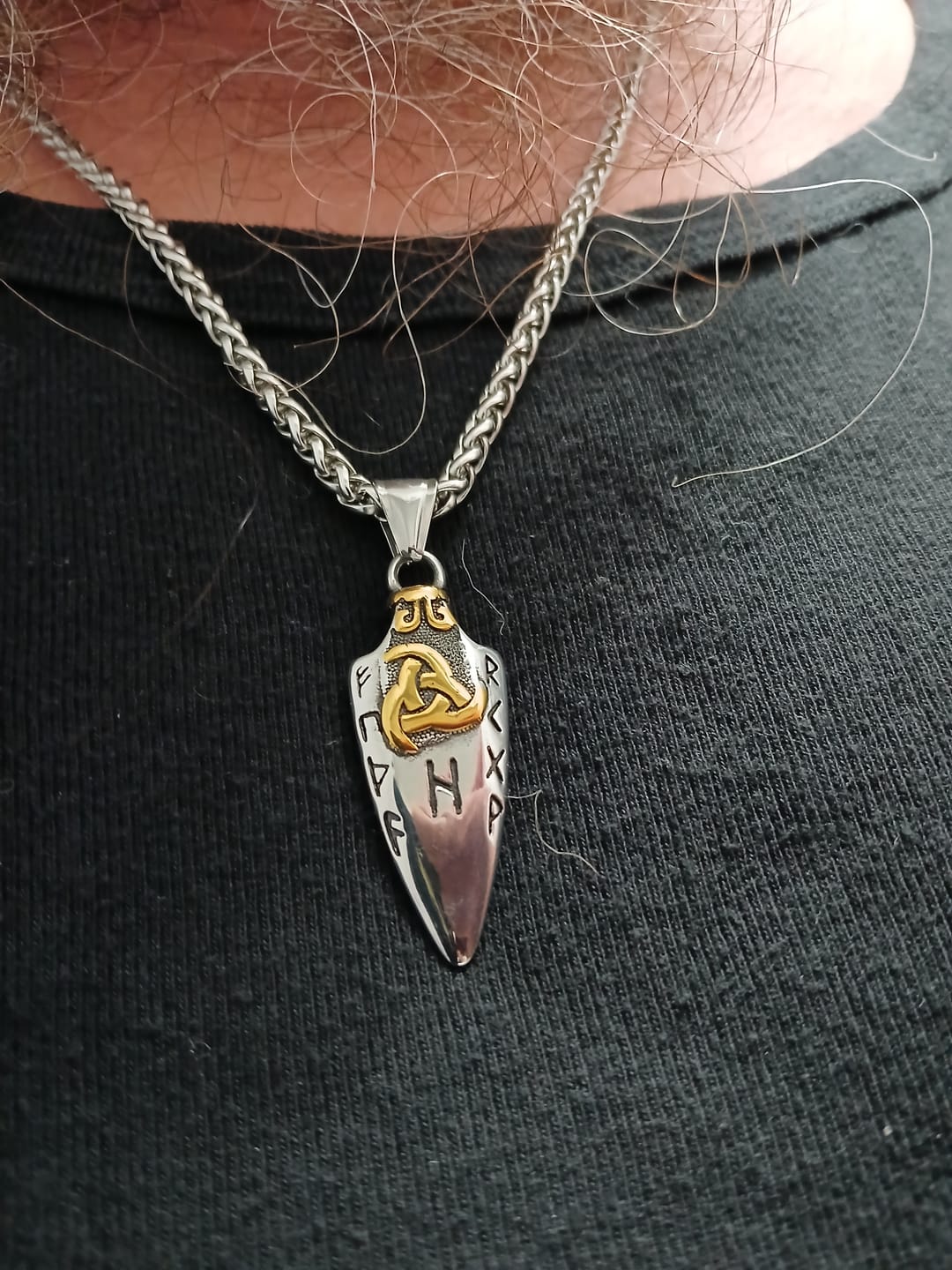 Customer photo review of Gungnir Necklace