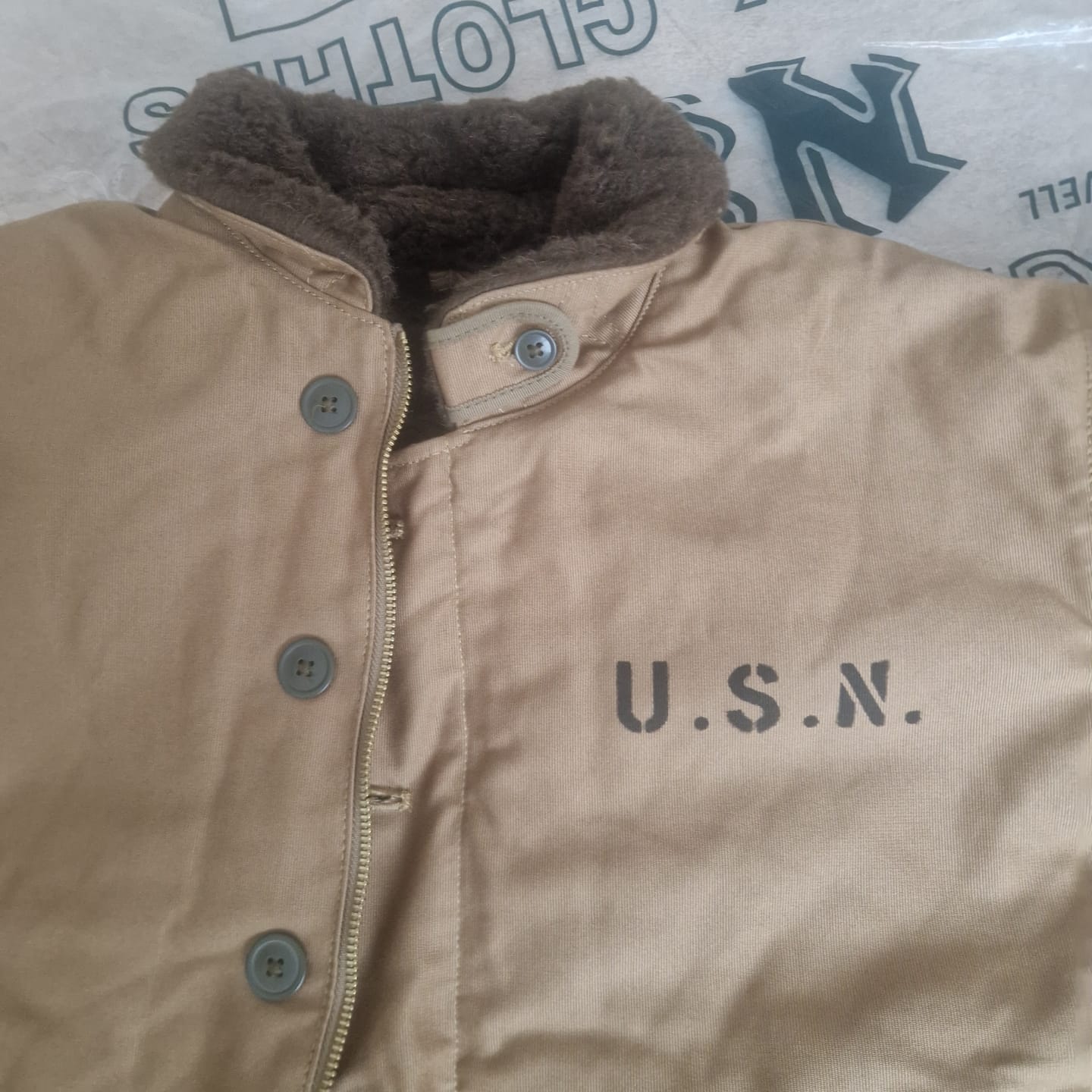 Customer photo review of 1940s US Navy N-1 Deck Jacket - Cost-effective Version