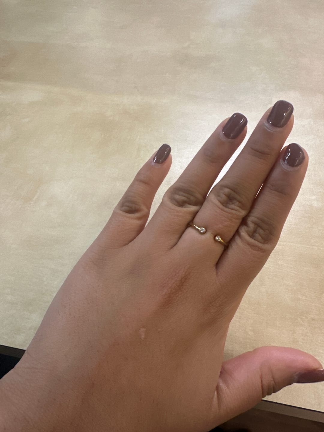 Customer photo review of Cali Gold Crystal Ring