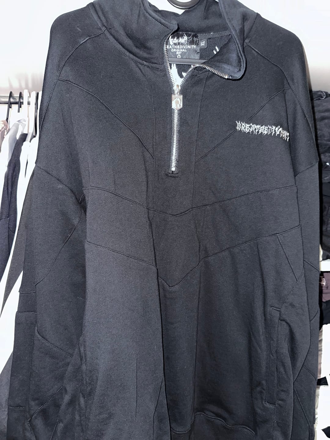 Customer photo review of 937 Embroidered Tactical Oversized Full-Zip Jacket [VOID BLACK]