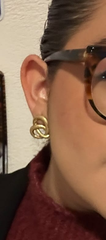 Customer photo review of Par Arete Pretzel Liso