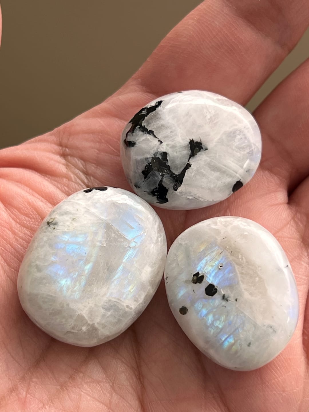 Customer photo review of Rainbow Moonstone Minis