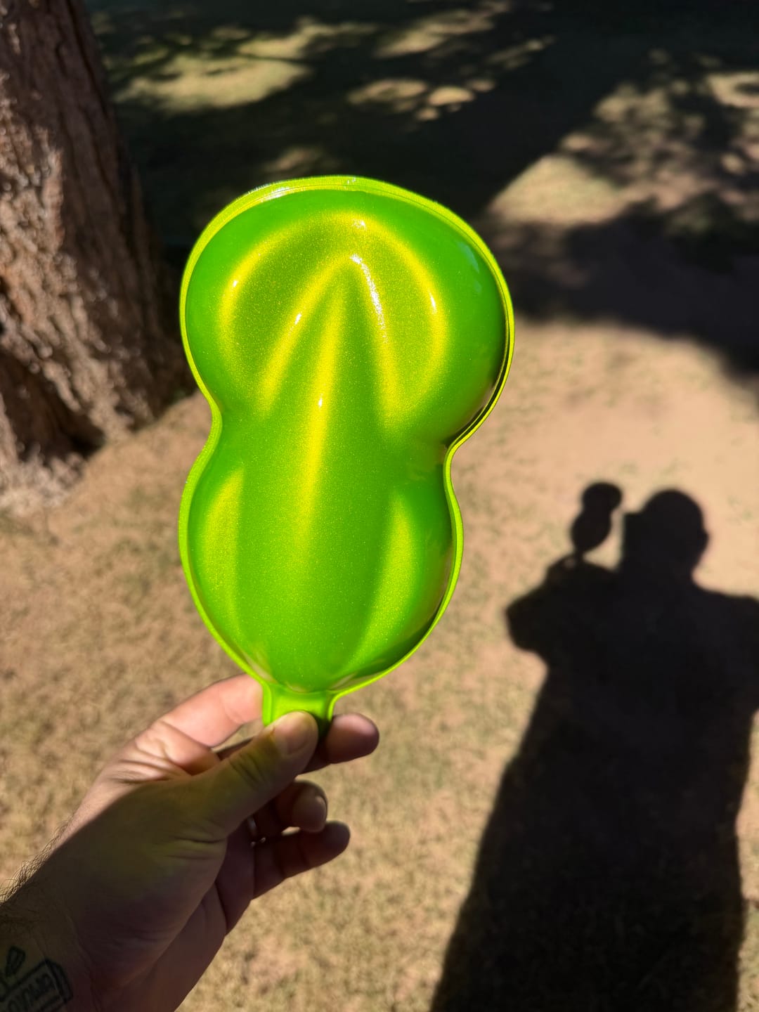 Customer photo review of Lime Zest Painted Sample (White Ground Coat)