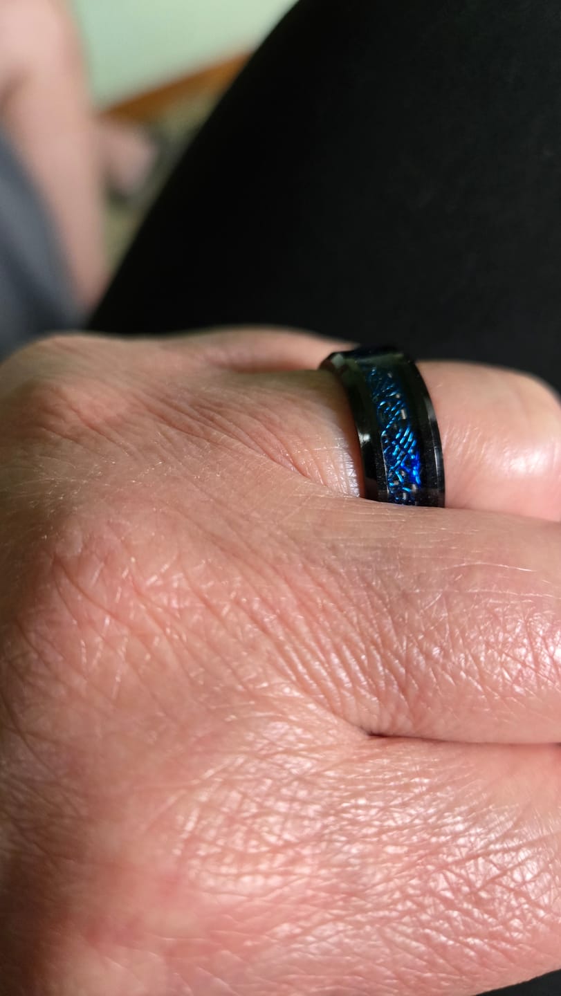 Customer photo review of Custom Inside Ring Engraving