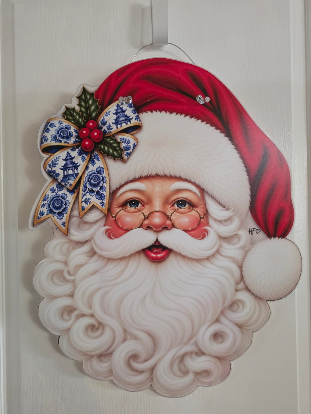 Customer photo review of Chinoiserie Santa Door Hanger