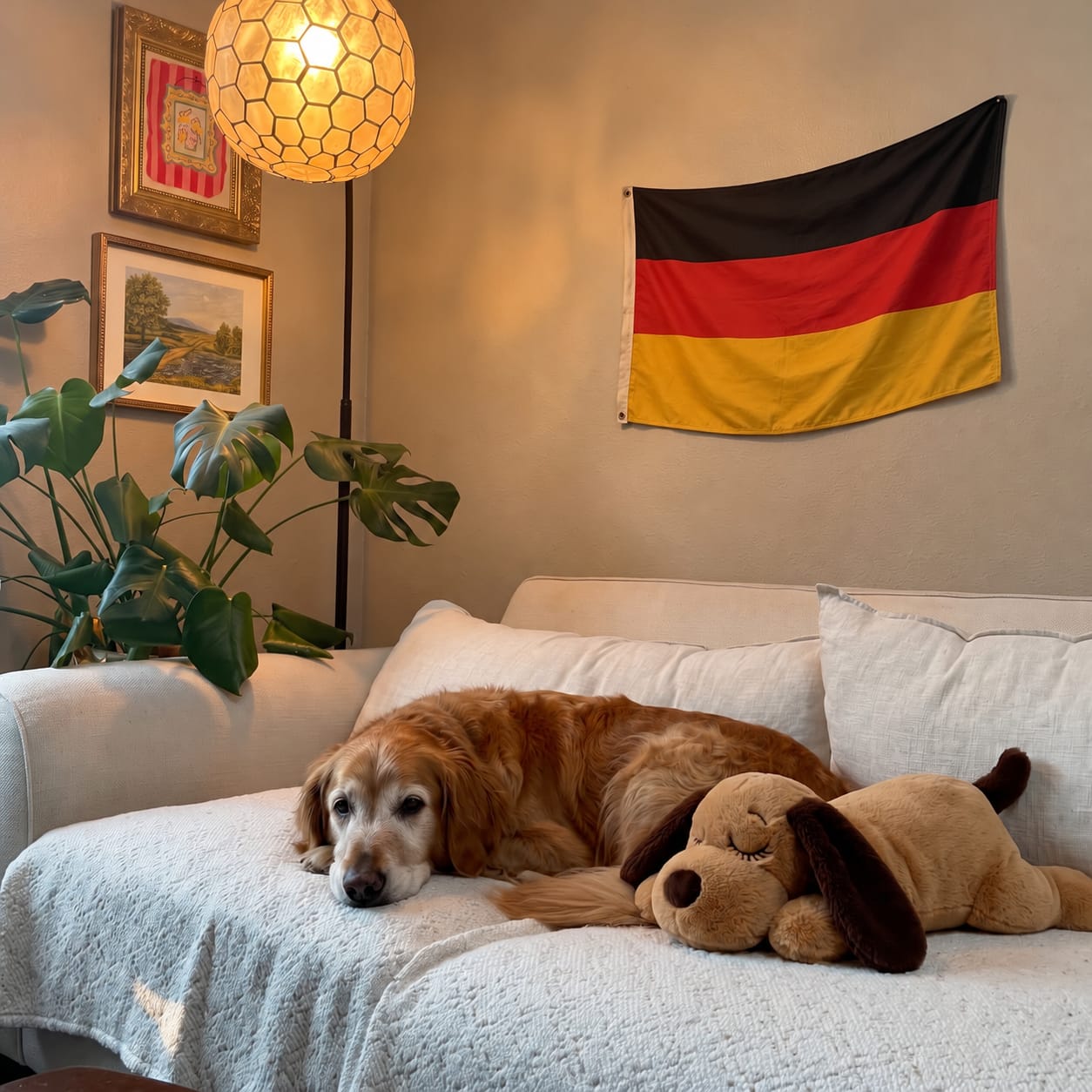 Customer photo review of Kuscheltier mit Herzschlag für Hunde
