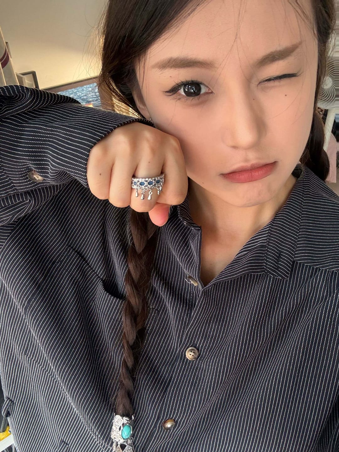 Customer photo review of "MIAO" 925 Sterling Silver Tassel Statement Ring