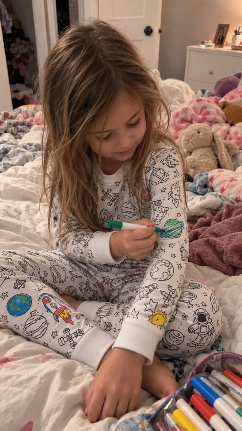 Customer photo review of ColorJoy™ Color-In Pajama Set