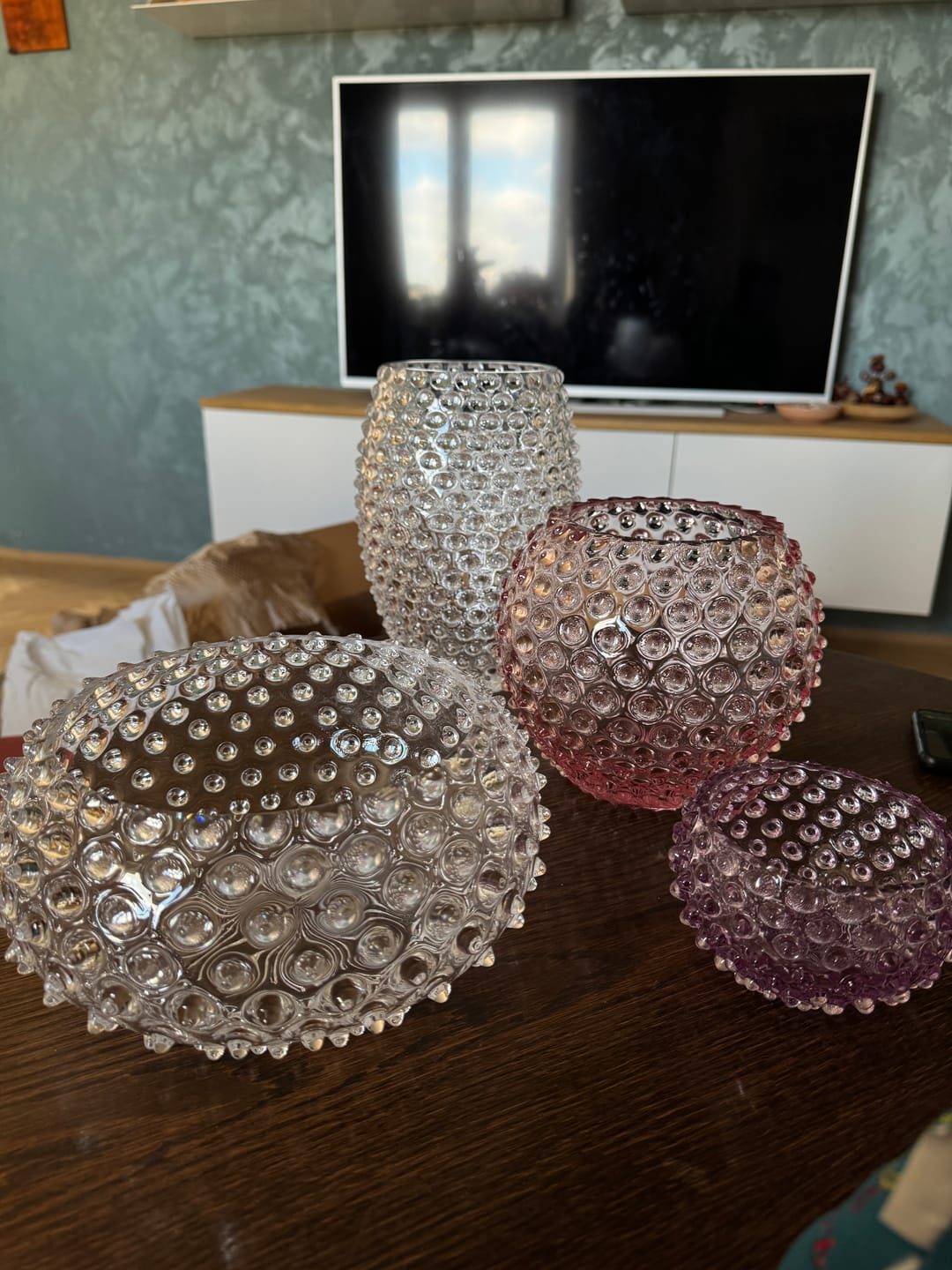 Customer photo review of Malá Hobnail Mísa Lilac