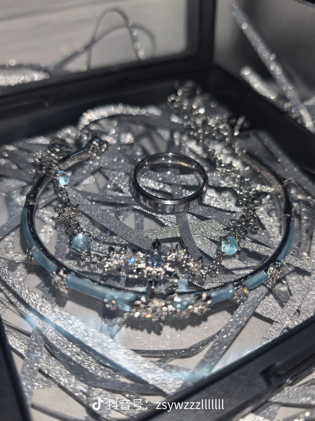 Customer photo review of "Snow Land" Platinum Plated Snowflake Charm Bracelet