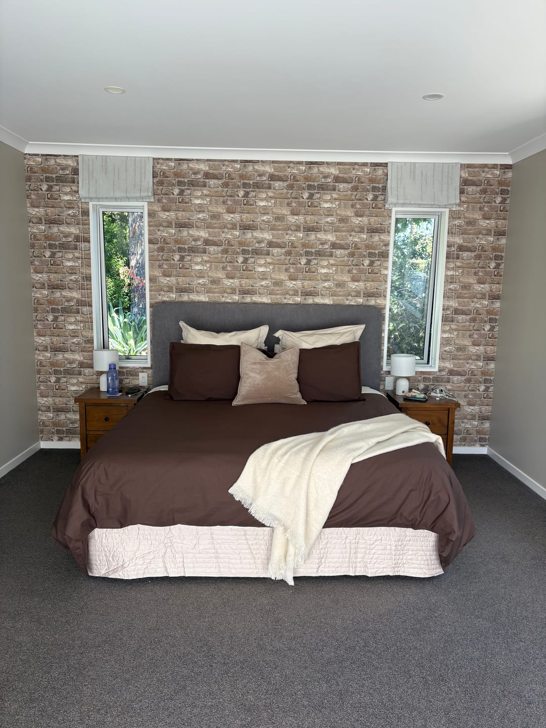 Customer photo review of Vintage Brick Wallpaper - Neutral