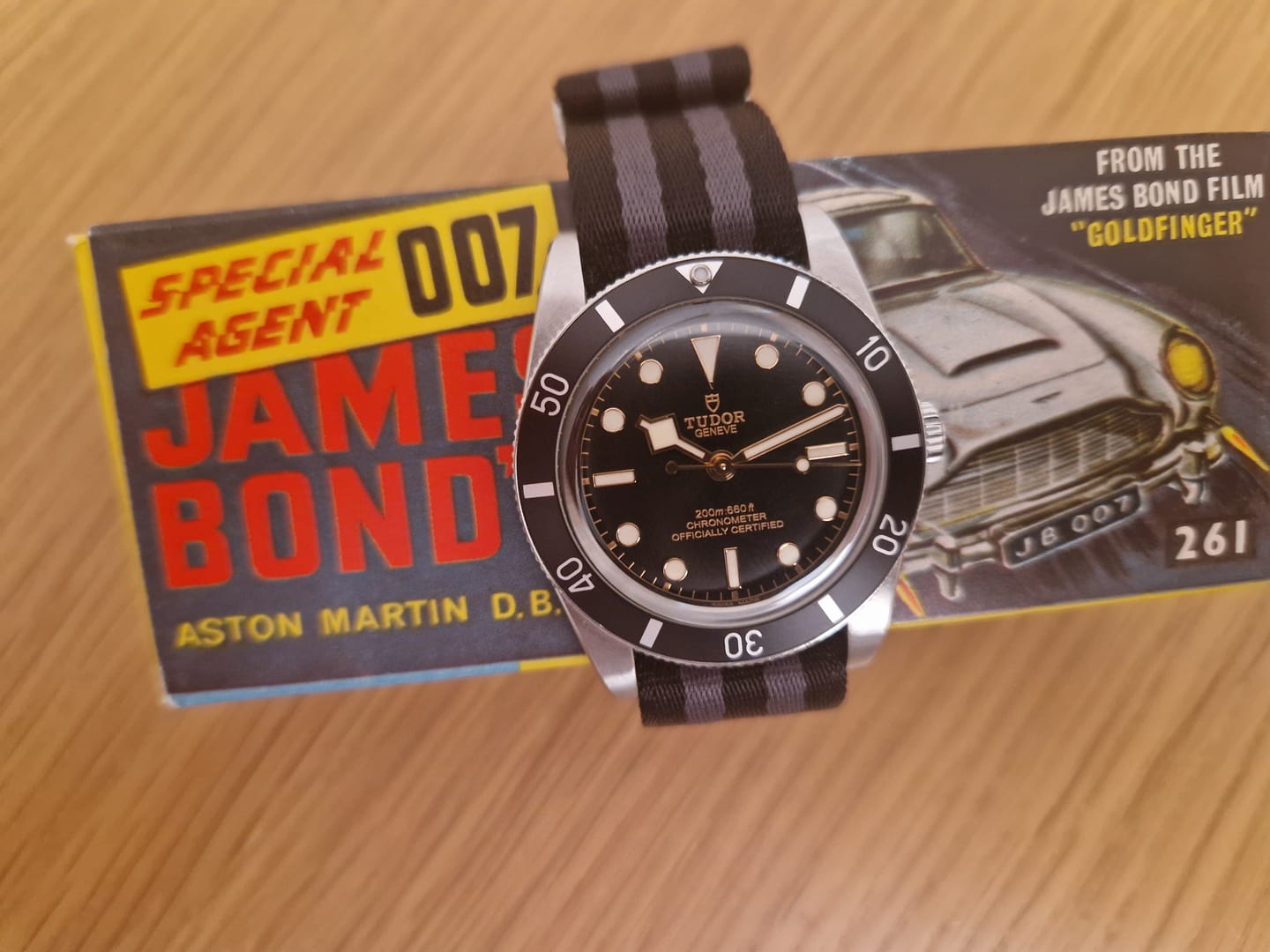 Customer photo review of Bond Premium Nylon Watch Strap