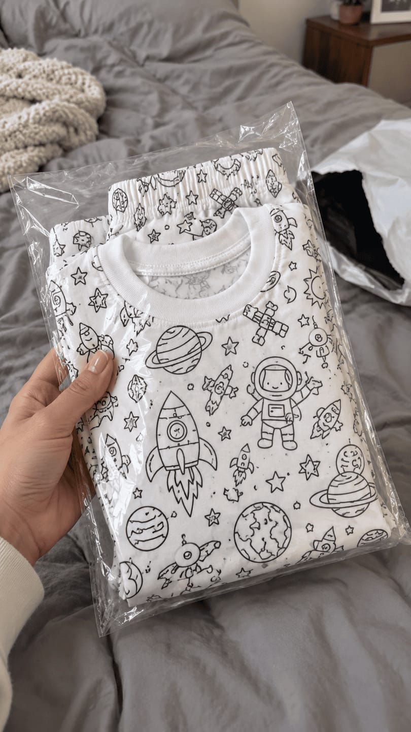 Customer photo review of ColorJoy™ Color-In Pajama Set