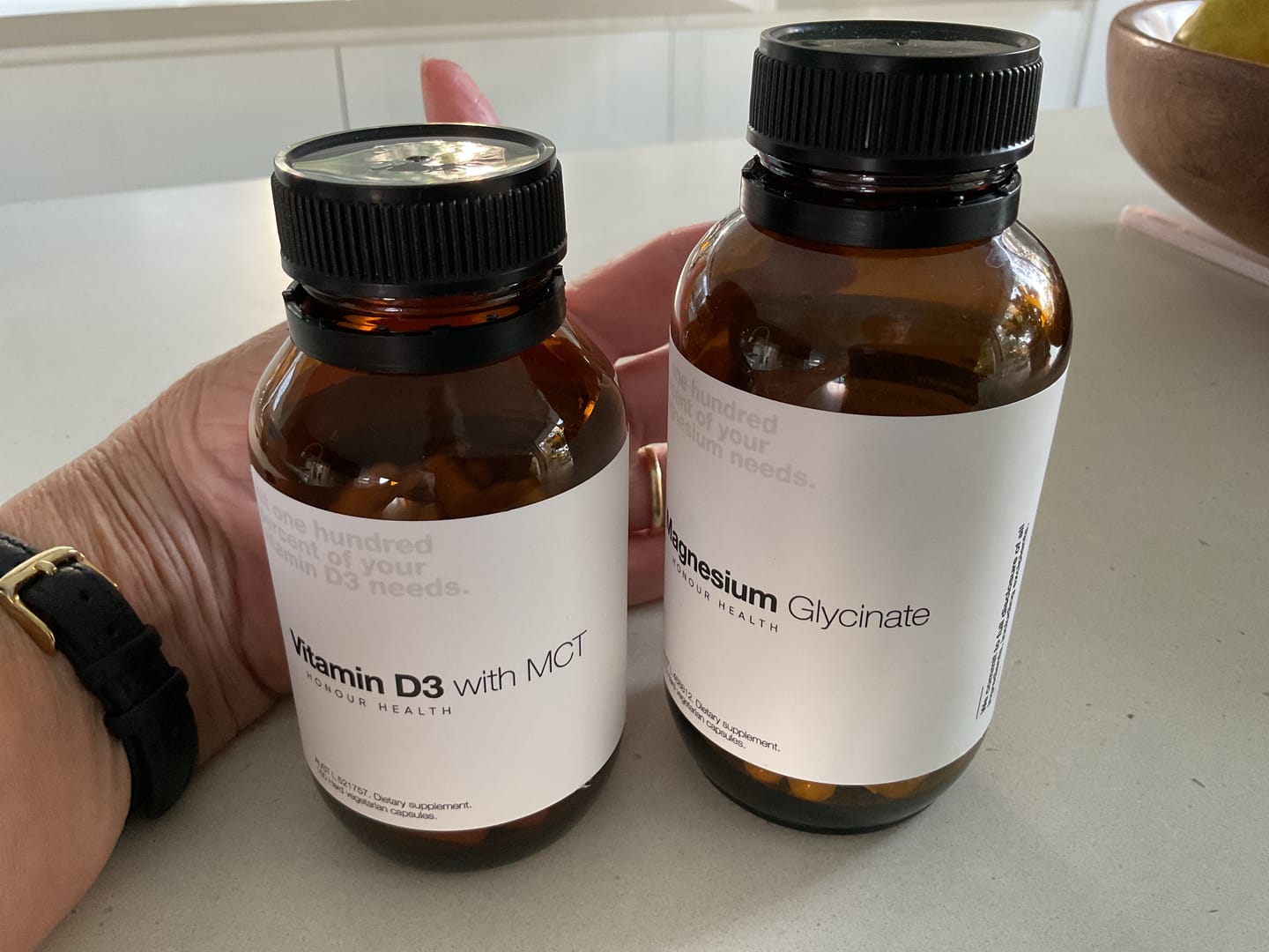 Customer photo review of Magnesium Glycinate (Pure & Unbuffered) - 110 Capsules