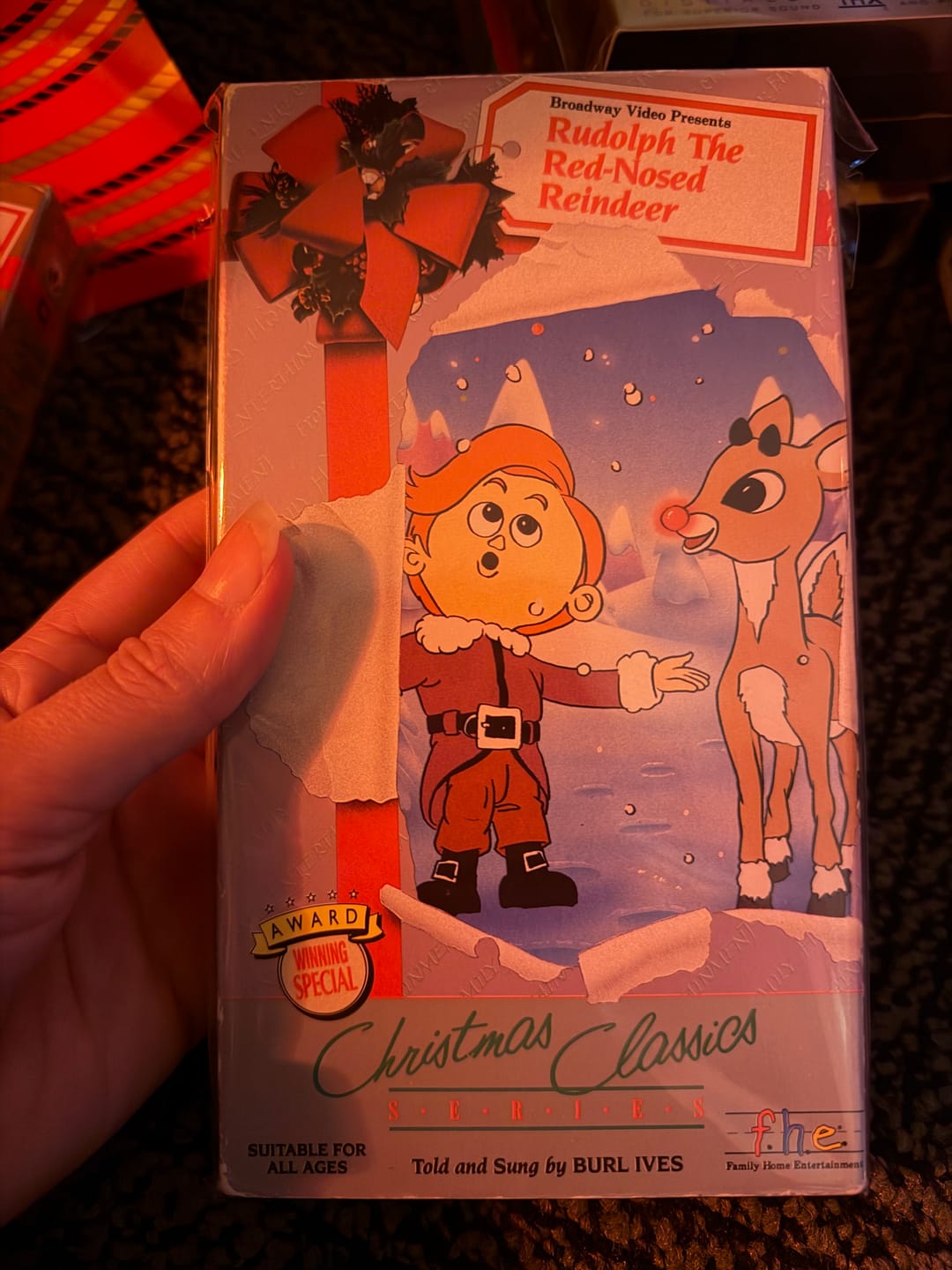 Customer photo review of Rudolph the Red-Nosed Reindeer VHS Tape