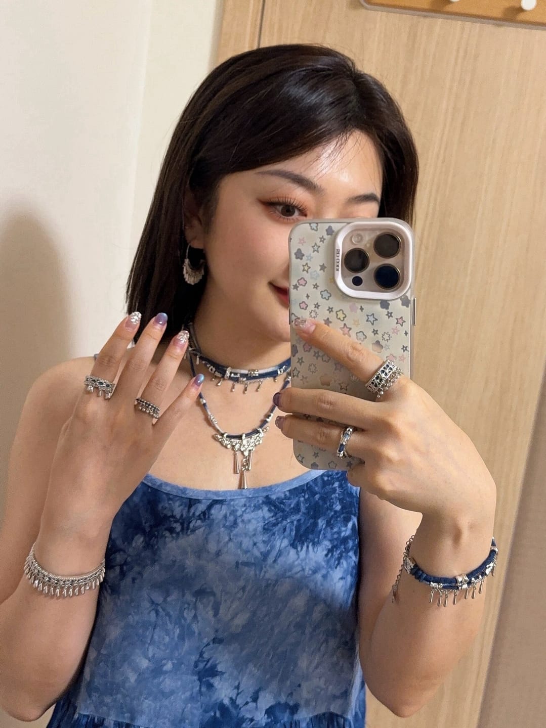 Customer photo review of "MIAO" 925 Sterling Silver Tassel Statement Ring