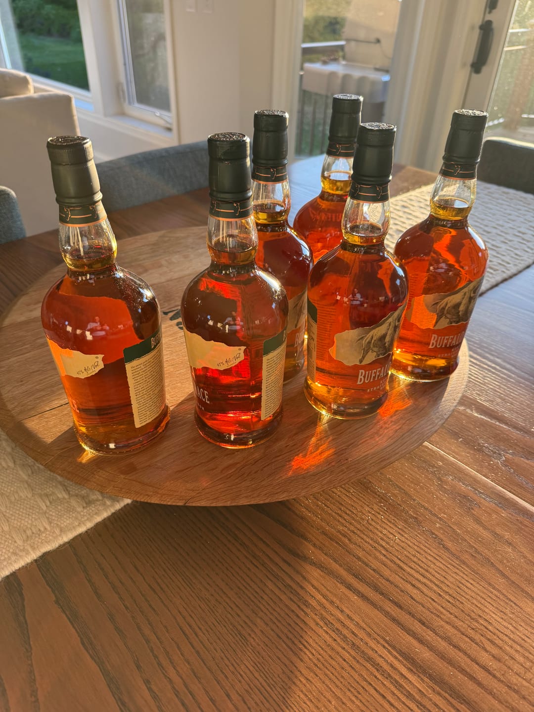 Customer photo review of Buffalo Trace Bourbon Whiskey 6 Pack