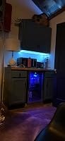 Customer photo review of Simzlife 4.5 Cu.ft Beverage Refrigerator and Cooler, 145 Can Mini fridge with Glass Door for Soda Beer Wine, Small Drink Dispenser with Digital Adjustable Thermostat for Home Office Bar