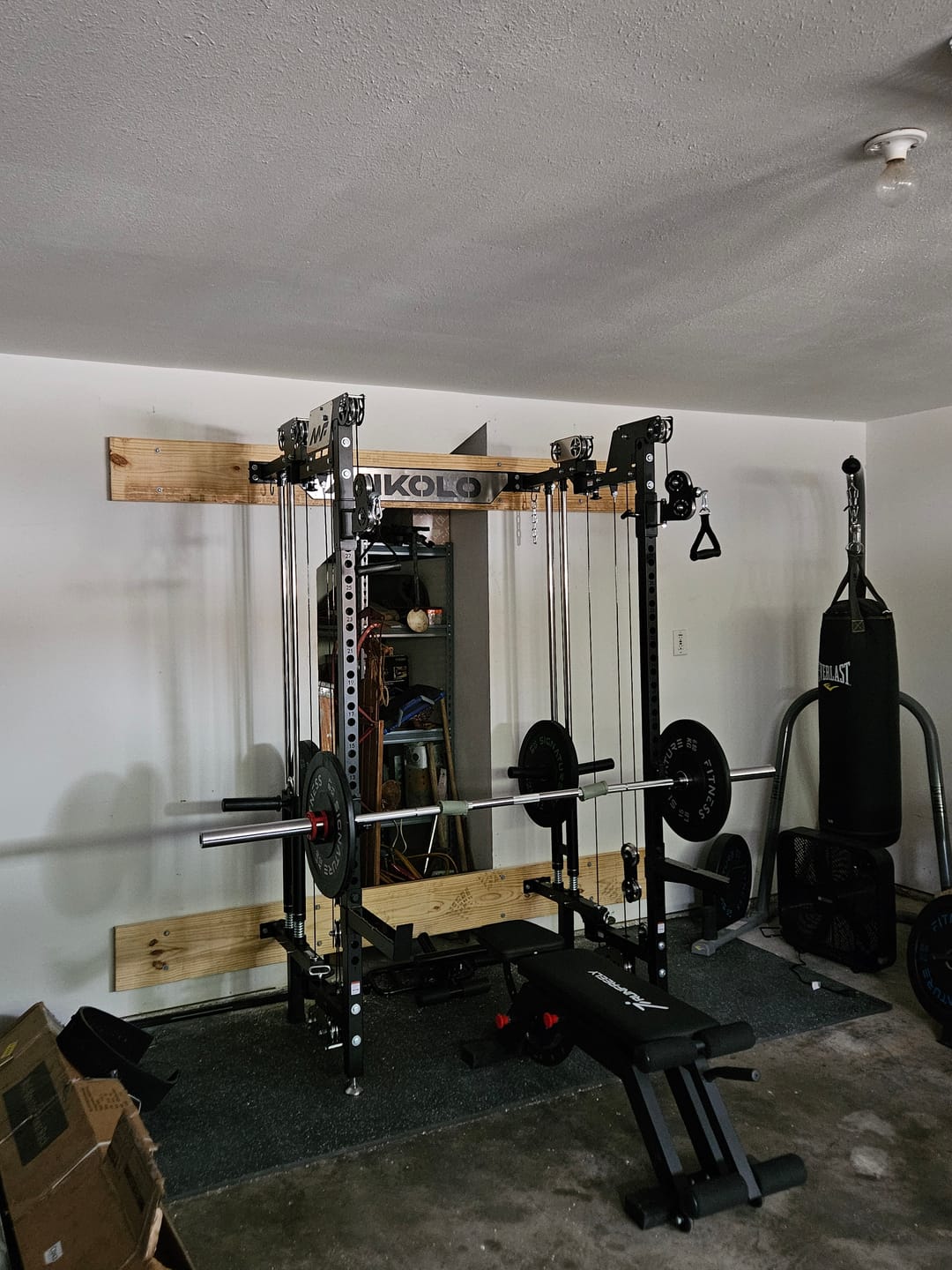 Customer photo review of CHEETAH™ 2.0 Ultra Wall-Mounted Folding Functional Trainer with Aluminum Pulley