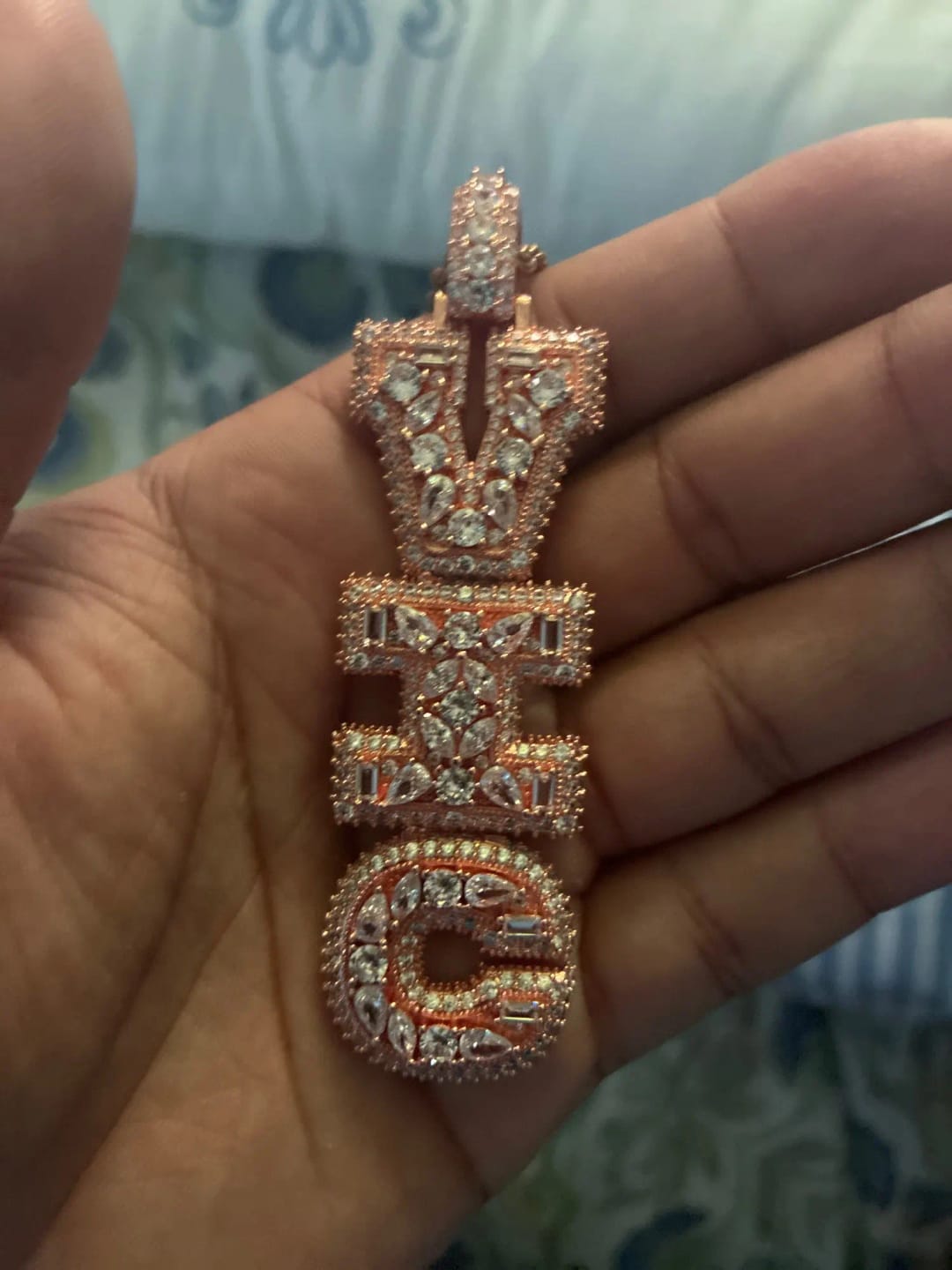 Customer photo review of Vertical Custom Statement Chain