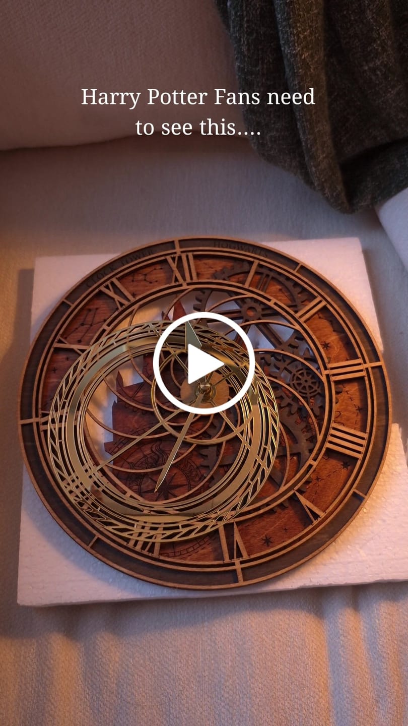 Customer video review of HOGWARTS™ CLOCK TOWER 3D WALL CLOCK - OFFICIALLY LICENSED - HARRY POTTER
