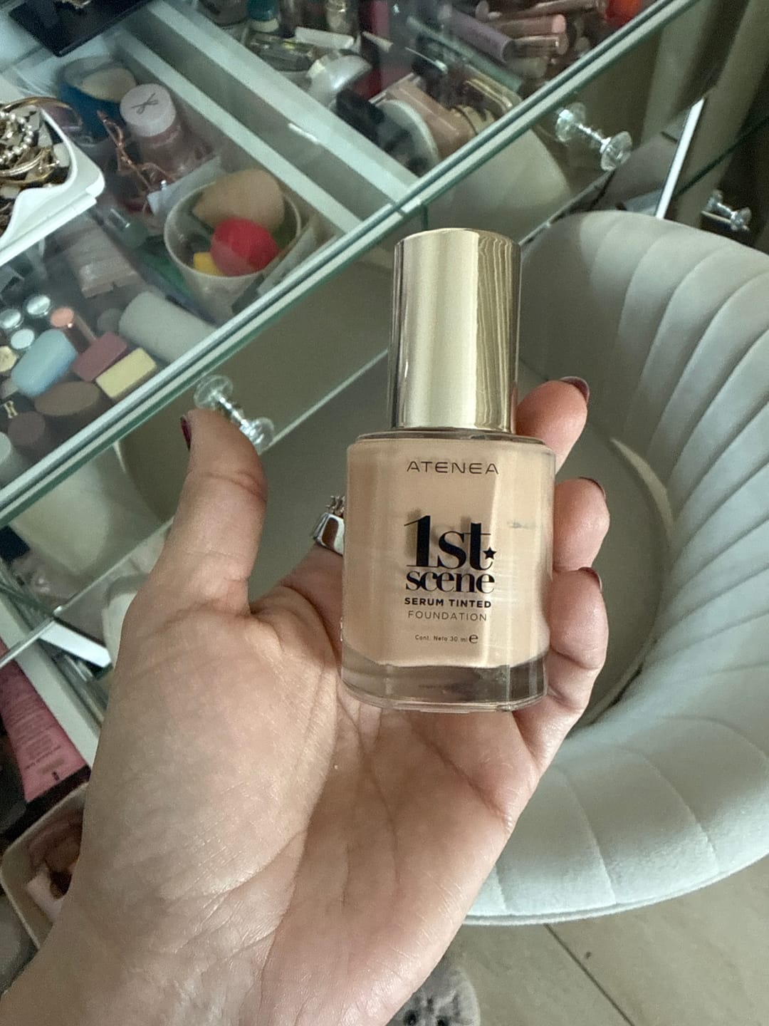 Customer photo review of TINTA DE MAQUILLAJE | SERUM TINTED