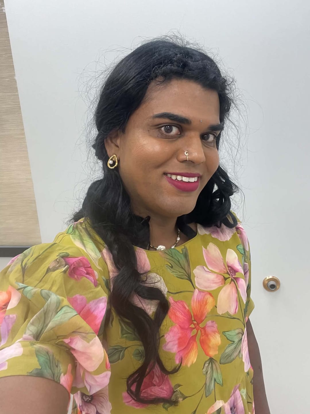 Customer photo review of Lucy Pearl Clip On Earrings in Gold