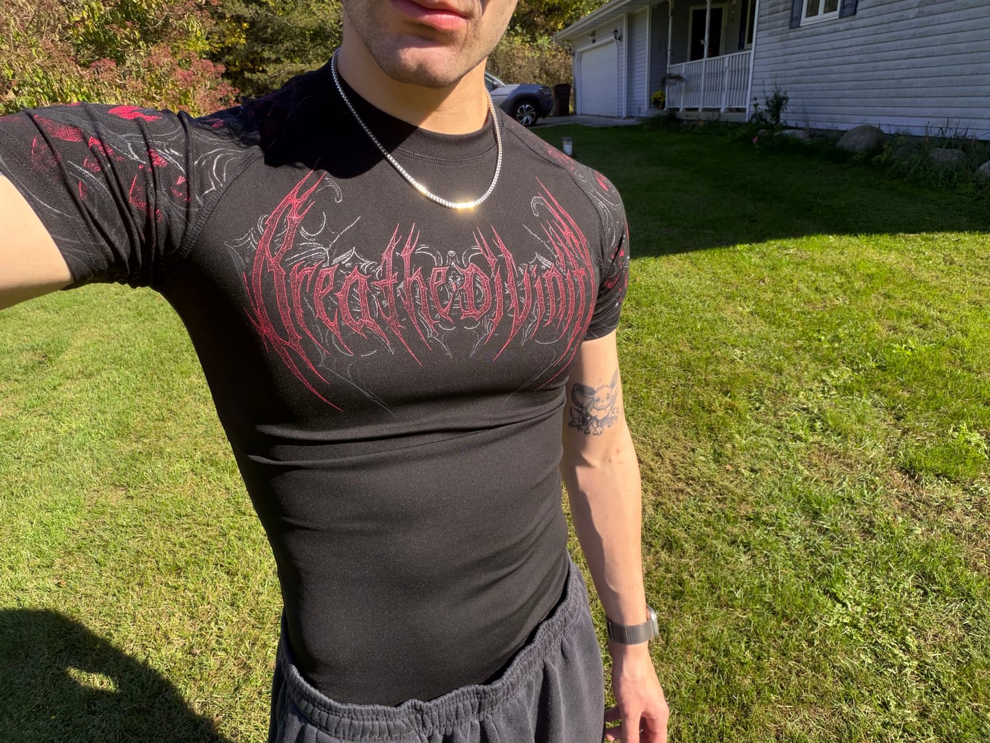 Customer photo review of Void Tech™ Armored Short Sleeve Compression [NIGHTMARE]