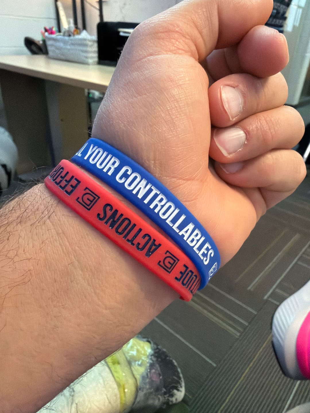 Customer photo review of Control Your Controllables (Wristband)