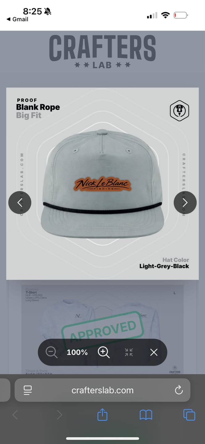 Customer photo review of Oversized Custom Leather Patch Rope Hat Big Fit - Blank Rope Hats
