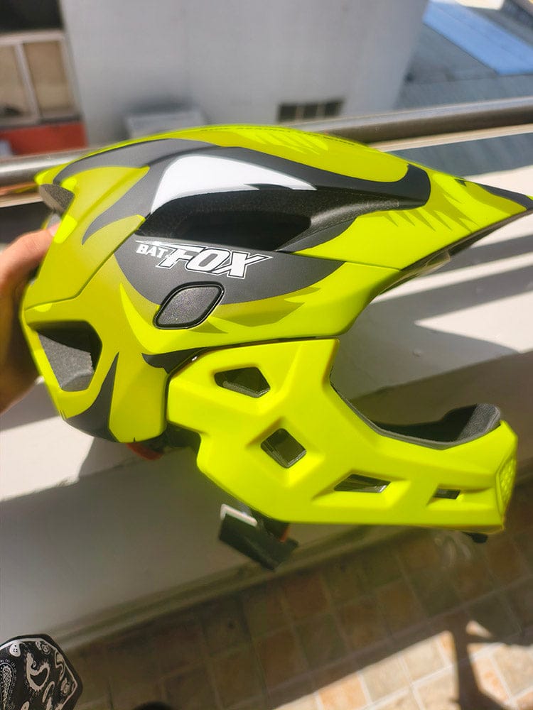 Customer photo review of BATFOX 2-in-1 Kids Teens Full-Face Helmet