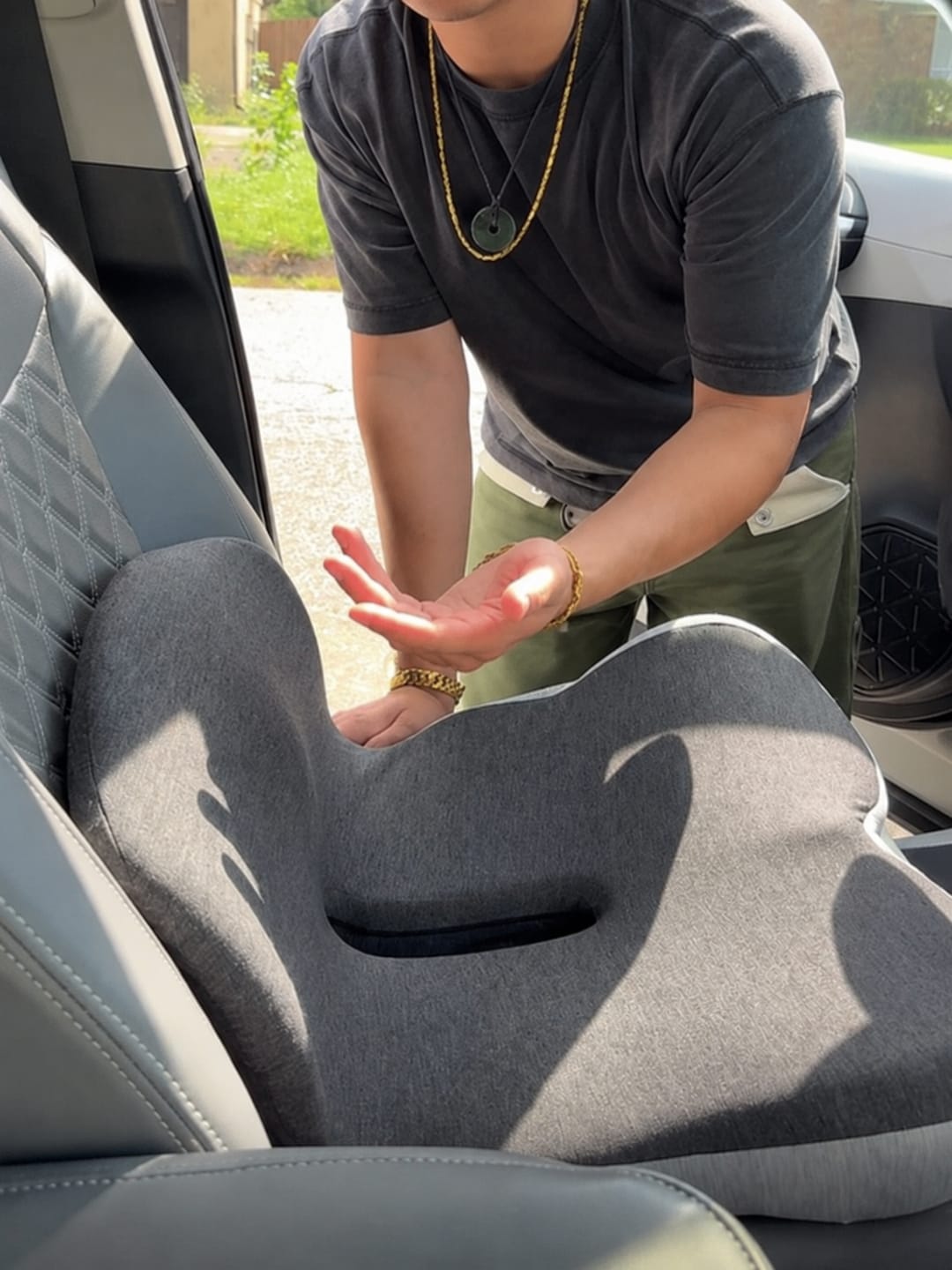 Customer photo review of SoftBack™ Ergonomic Seat Cushion