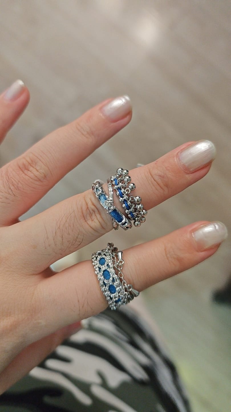 Customer photo review of "MIAO" 925 Sterling Silver Tassel Statement Ring