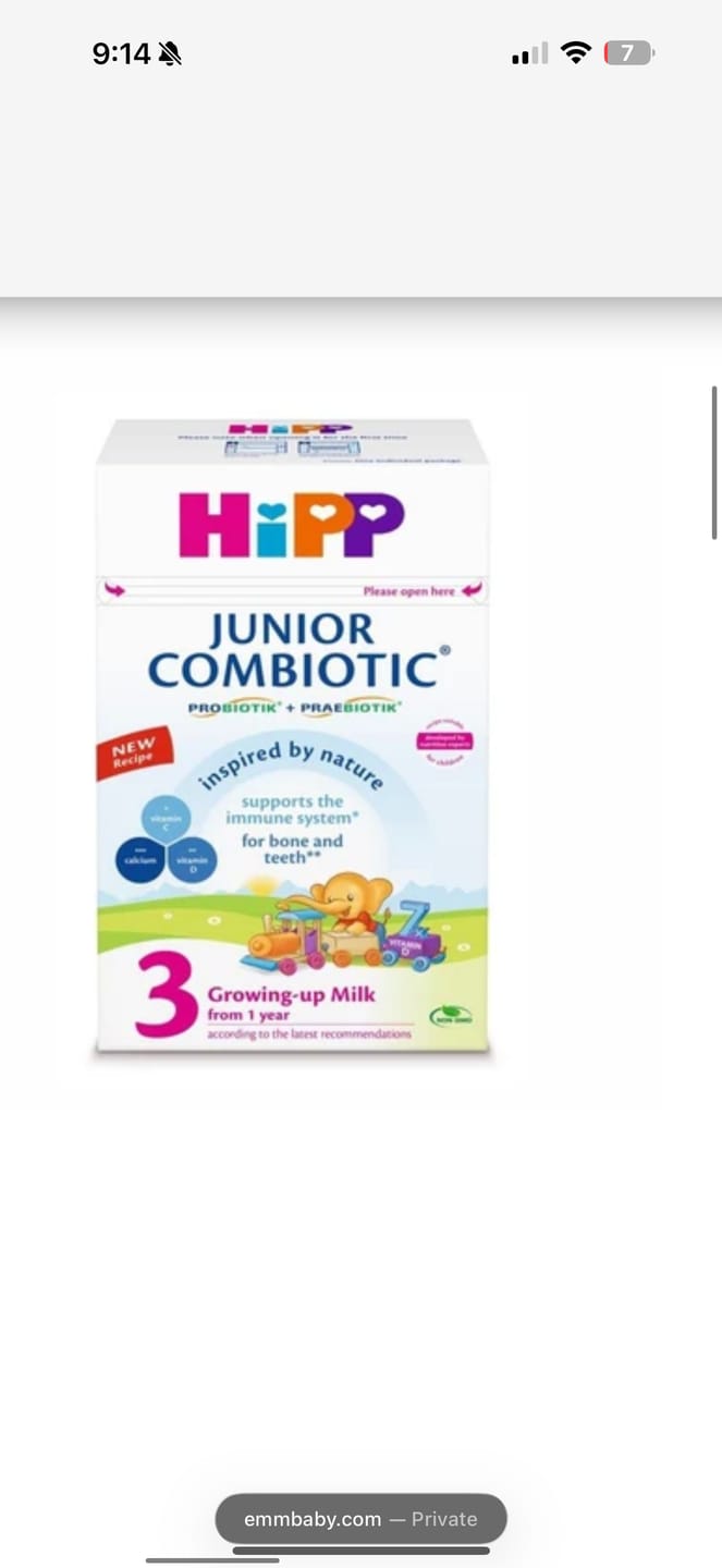 Customer photo review of HiPP Stage 3 Junior Combiotic Formula 500g