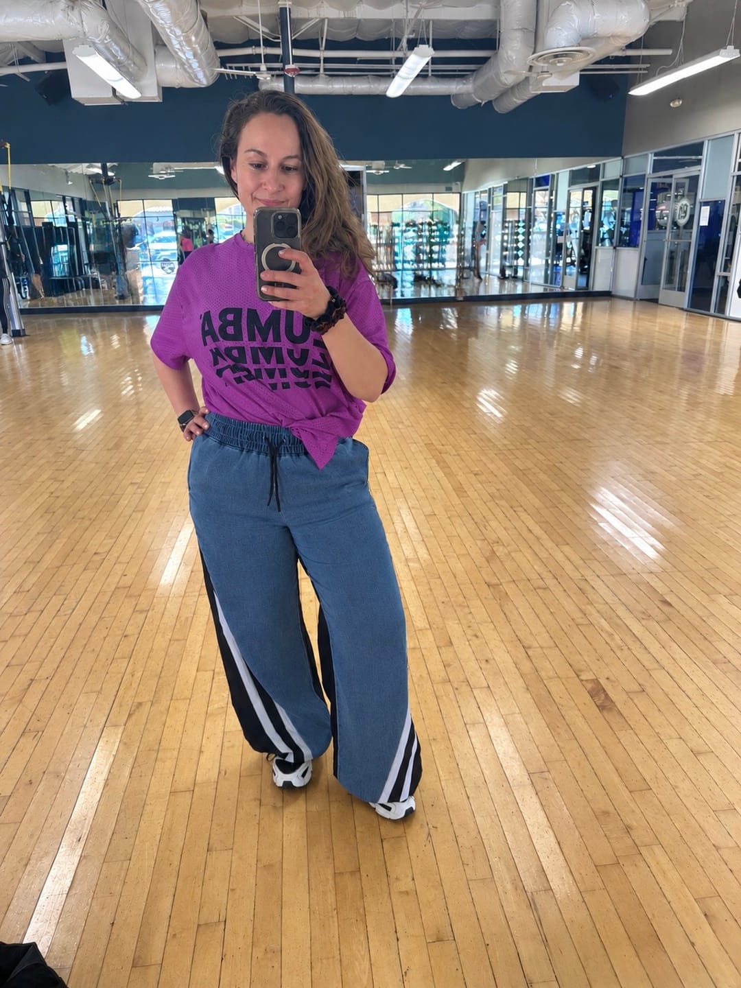 Customer photo review of Dale-Z Denim Combo Pants
