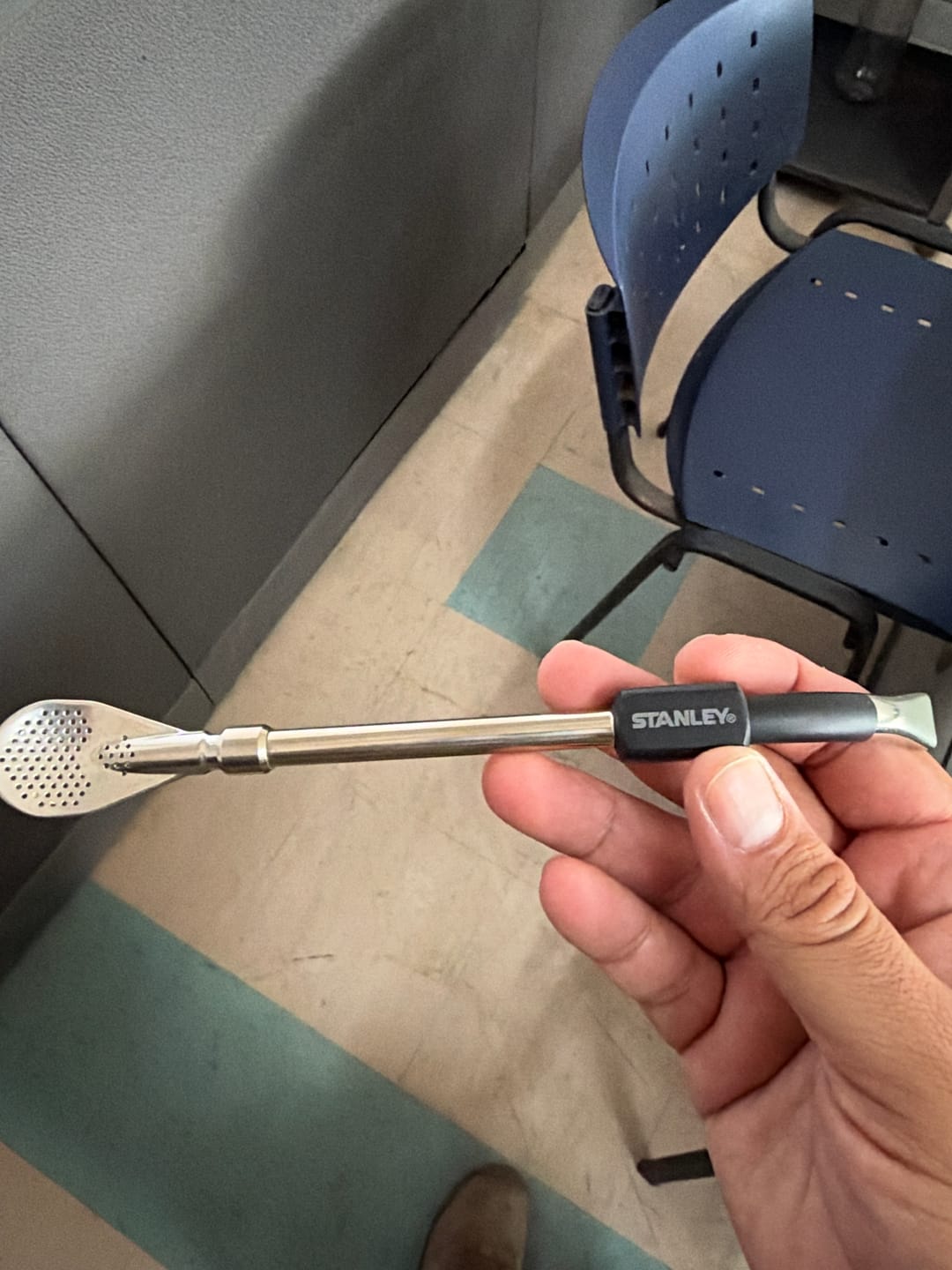 Customer photo review of Bombilla para Mate de Cuchara Negra